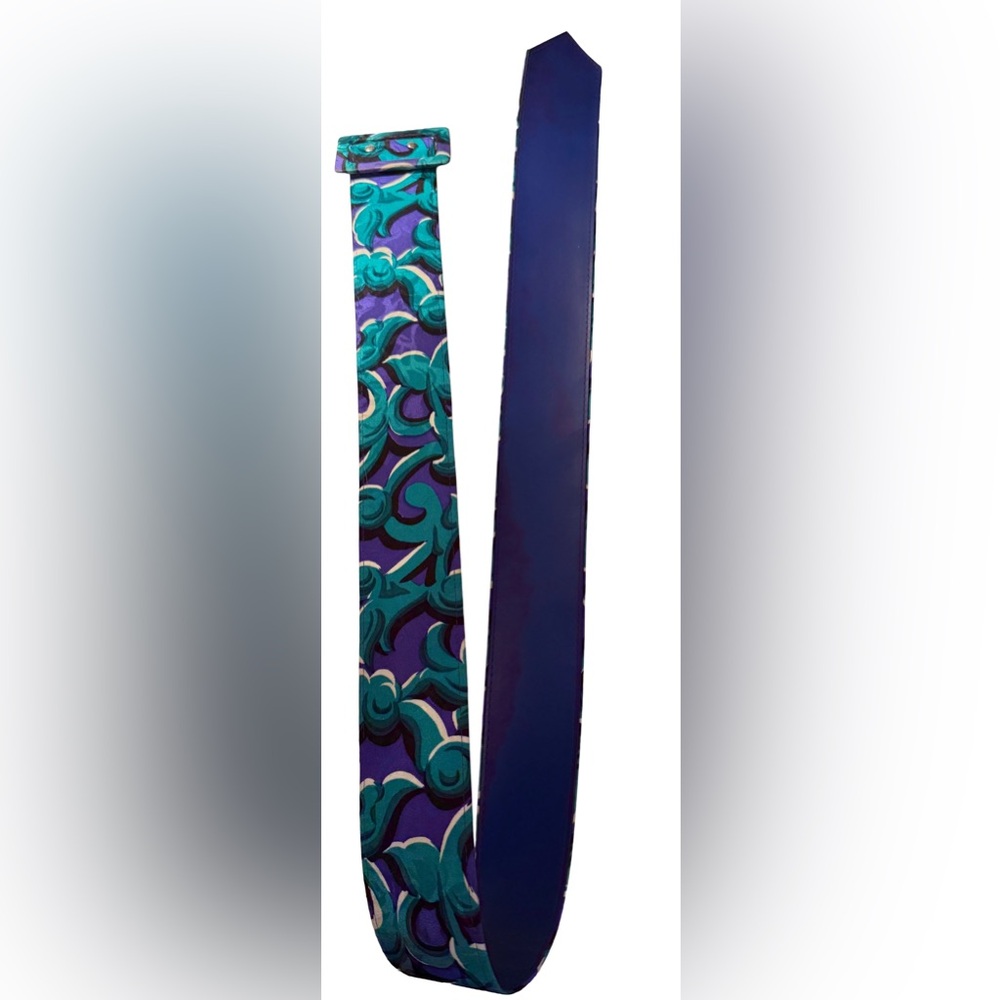 Belt - Purple and Teal Swirl Pattern